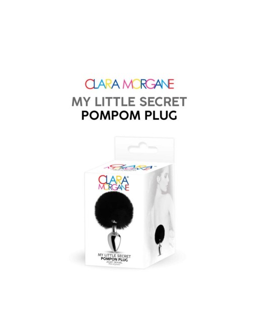 my little secret pompom plug  noir clara morgane