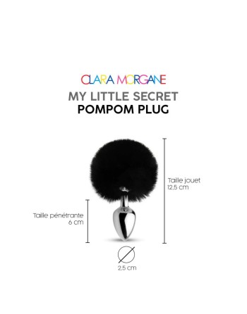 my little secret pompom plug  noir clara morgane