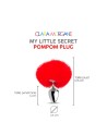 my little secret pompom plug  rouge clara morgane