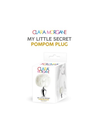 my little secret pompom plug  blanc clara morgane