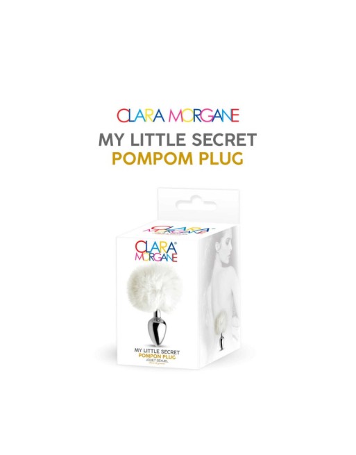 my little secret pompom plug  blanc clara morgane