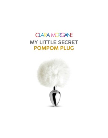 my little secret pompom plug  blanc clara morgane