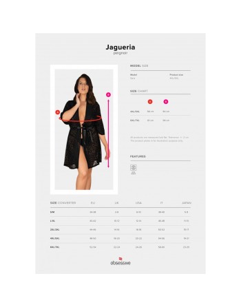 tendance sensuelle : peignoir noir jagueria de la marque obsessive 