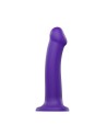 dildo double densité semi realiste  violet  strap on me