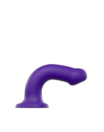 dildo double densité semi realiste  violet  strap on me