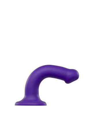 dildo double densité semi realiste  violet  strap on me