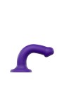 dildo double densité semi realiste  violet  strap on me