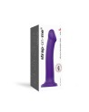 dildo double densité semi realiste  violet  strap on me