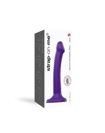 dildo double densité semi realiste  violet  strap on me