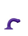 dildo double densité semi realiste  violet  strap on me