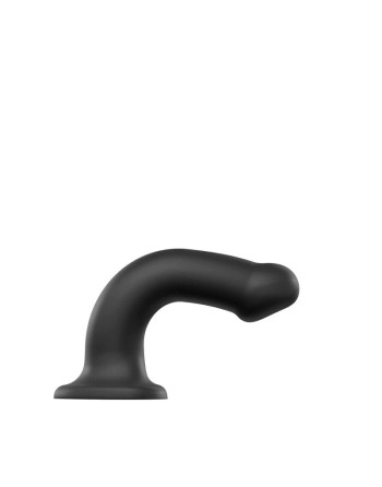 dildo double densité semi realiste  noir  strap on me