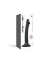 dildo double densité semi realiste  noir  strap on me