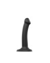 dildo double densité semi realiste  noir  strap on me