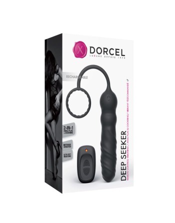  sextoys : plug anal et cockring deep seeker  noir