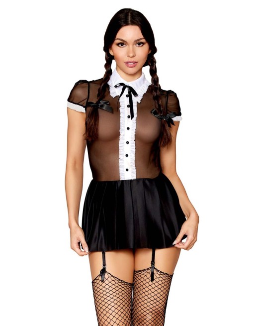 costume sexy d'écolière gothique de la marque dreamgirl lingerie sensuelle