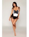 costume femme de chambre en résille noire de la marque dreamgirl costume sexy