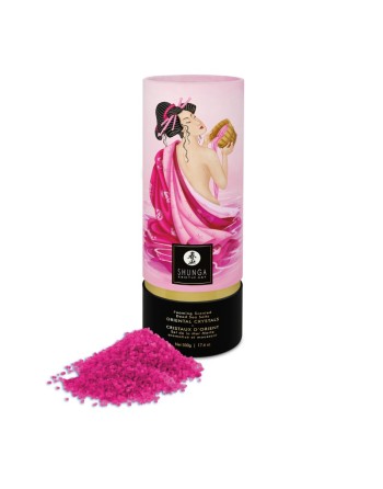  sextoys  marque shunga  sel de bain moussant  cristaux d'orient  aphrodisia rose