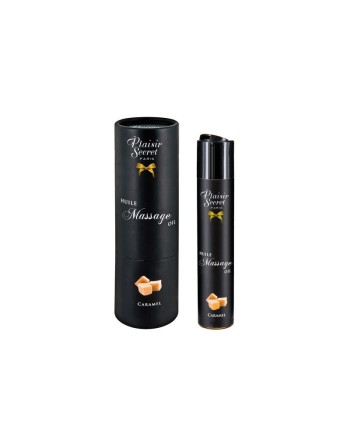 votre  en cosmétiques intimes plaisir secret vous propose cette huile de massage caramel 60ml