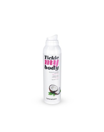 mousse crépitante de massage tickle my body au noix de coco