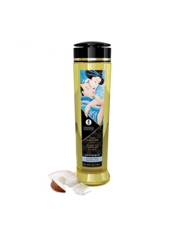 huile de massage érotique shunga adorable au parfum frissons de coco