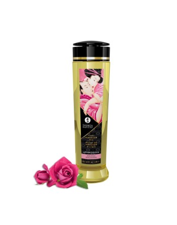  sextoys  marque shunga  huile de massage erotique  aphrodisia / rose