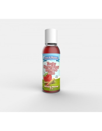  swede : huile de massage fraise rhubarbe v&m 