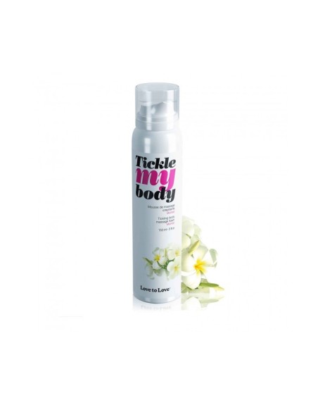 mousse crépitante de massage tickle my body au monoi