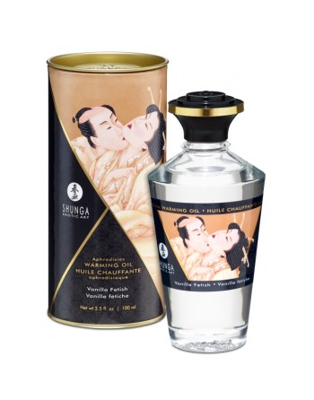  shunga : huile chauffante comestible vanille fetish