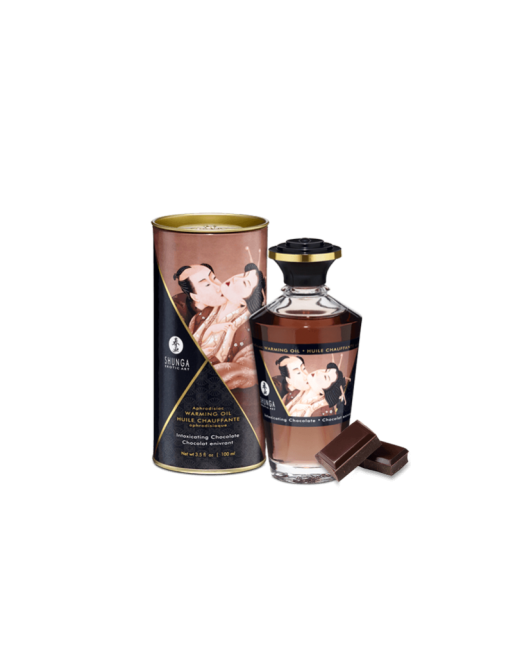  shunga : huile chauffante comestible chocolat