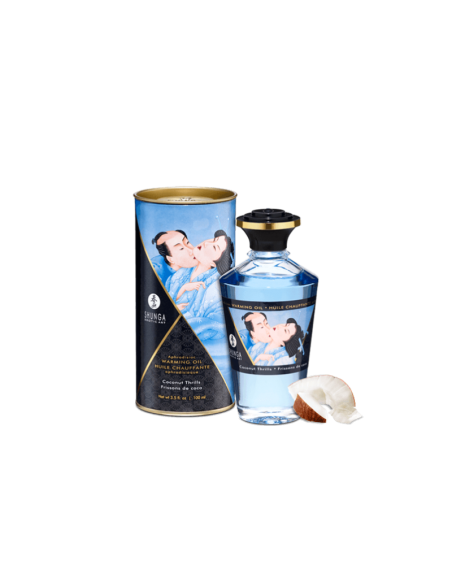  shunga : huile chauffante comestible noix de coco