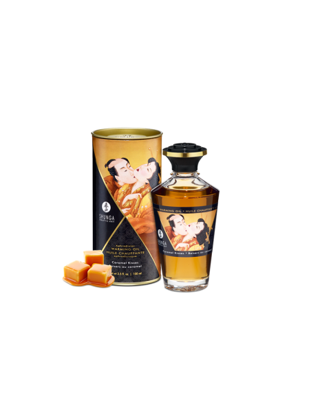  shunga : huile chauffante comestible caramel