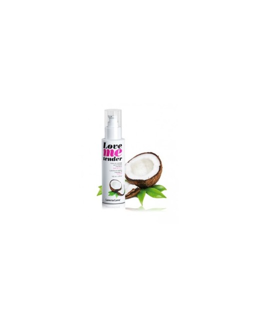  huile de massage comestible noix de coco