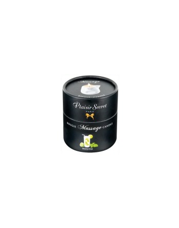 votre  en cosmétiques intimes plaisir secret vous propose cette bougie de massage mojito 80 ml