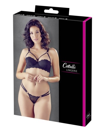 soutiengorge sexy noir avec tour de taille du 80a au 100 c de la collection cottelli chez votre cl.diffusion