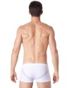  lingerie homme : boxer blanc avec bandes résille