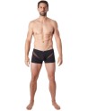  lingerie homme : boxer noir avec bandes résille