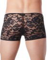  lingerie homme : boxer noir dentelle