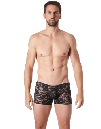  lingerie homme : boxer noir dentelle