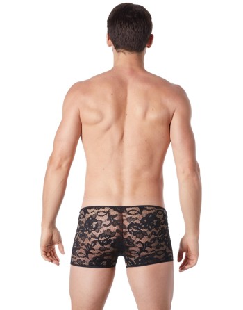  lingerie homme : boxer noir dentelle