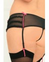  lingerie : portejarretelles string grande taille noir