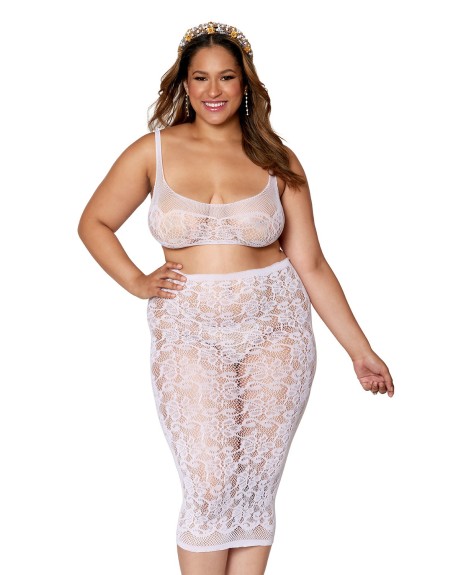 soutiengorge et jupes sexy, grande taille, de dreamgirl lingerie