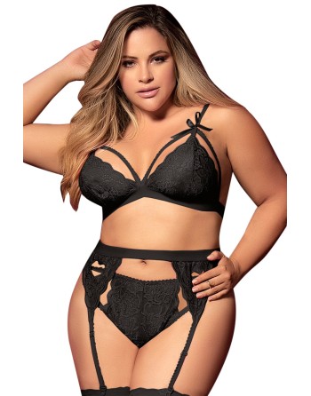  mapalé : ensemble 3 pièces grande taille noir