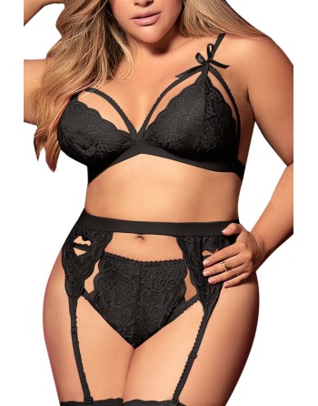  mapalé : ensemble 3 pièces grande taille noir