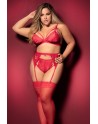  mapalé : ensemble 3 pièces grande taille rouge