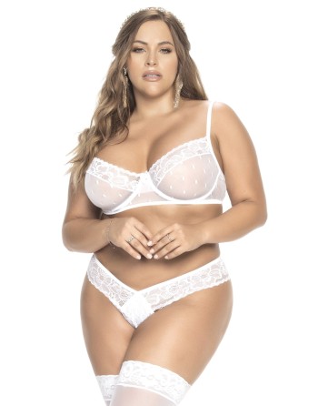 soutiengorge blanc sexy, grande taille, de votre mapalé.