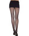 votre en bas et collants sexys de la marque music leg, vous propose ce collant noir en fine résille.