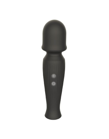 wand massager usb touché peau noir avec 10 modes de vibrations de nv toys