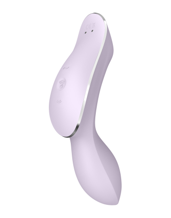 vibromasseur et stimulateur de clitoris usb curvy trinity 2 de satisfyer