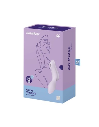 vibromasseur et stimulateur de clitoris usb curvy trinity 2 de satisfyer