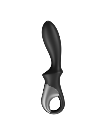 vibromasseur noir usb, chauffant, connecté heat climax de satisfyer